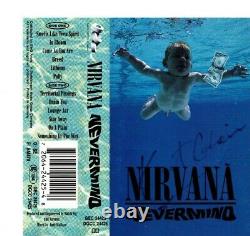 Rare Kurt Cobain Original Hand Signed Autographed Album Cassette Nevermind COA