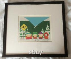 Rare South Park Limited Edition Lithograph Hand Signed Autographs Comedy Central