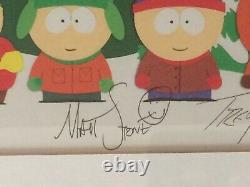 Rare South Park Limited Edition Lithograph Hand Signed Autographs Comedy Central