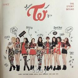 Rare Twice'the Story Begins' All Member Hand Signed Autographed Album + Pc