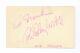 Rita Hayworth Original Autograph Hand Signed To Frank 3 X 5 Card With Coa. Scans