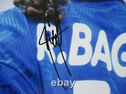 Roberto Baggio Italian Legend Genuine Hand Signed A3 Photo Mount Display Coa