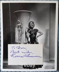 Rosina Lawrence Hand Signed Card