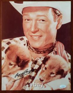 Roy Rogers Jsa Coa Hand Signed 11x14 Photo Autograph