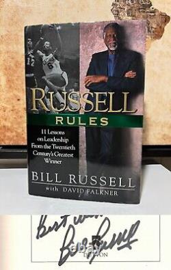 Russell Rules HAND SIGNED by Bill Russell To Wilt! Autograph! JSA COA! 1st/1st