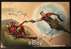 Ryan Reynolds Josh Brolin Deadpool 2 Hand Signed Autograph Poster Photo Cable