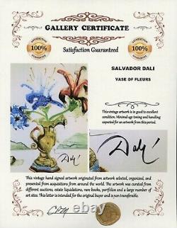 SALVADOR DALI 11x14 Matted Print FRAME READY Hand Signed Signature