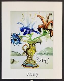 SALVADOR DALI 11x14 Matted Print FRAME READY Hand Signed Signature