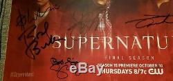 SDCC 2019 Supernatural (Final Season) 11x17 Autographed Poster POSTER IN HAND