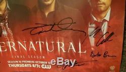 SDCC 2019 Supernatural (Final Season) 11x17 Autographed Poster POSTER IN HAND