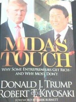 SIGNED midas touch Book plate AUTOGRAPH by PRESIDENT DONALD TRUMP
