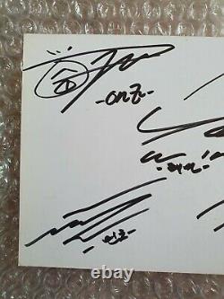 SM SHINEE 2014 SBS Ingikayo Q Card Autographed Hand Signed JONGHYUN