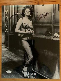 SOPHIA LOREN HAND SIGNED OVERSIZED 11x14 PHOTO SEXY LINGERIE POSE JSA