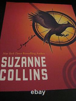 SUZANNE COLLINS SIGNED AUTOGRAPH CATCHING FIRE BOOK PROMO 8x10 RARE HAND SIGNED