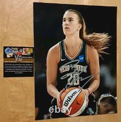 Sabrina Ionescu Silver Ink Auto Autograph 8x10 Hand Signed With COA Liberty