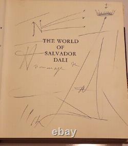 Salvador Dali Hand Drawn Art PSA DNA Autograph Signed Auto Sketch RARE Painter
