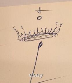 Salvador Dali Hand Drawn Art PSA DNA Autograph Signed Auto Sketch RARE Painter