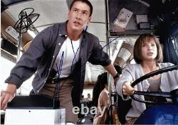 Sandra Bullock Keanu Reeves Speed Hand Signed Autograph Photo 8x12 COA