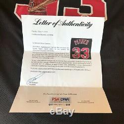 Scottie Pippen Signed Autographed Hand Painted Bulls Jersey JSA & PSA COA
