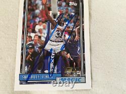 Shaquille O'Neal HOF HAND SIGNED 1992 Topps DRAFT PICK ROOKIE withCOA Very Rare