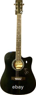 Shawn Colvin Hand Jsa Cert Hand Signed Autograph Acous/elec Gloss Black