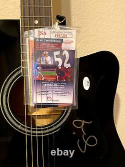 Shawn Colvin Hand Jsa Cert Hand Signed Autograph Acous/elec Gloss Black