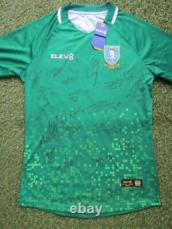 Sheffield Wednesday Shirt Hand Signed by 2023/2024 Squad 23 Autographs Windass