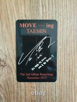 Shinee TAEMIN Promo Album Autographed Hand Signed