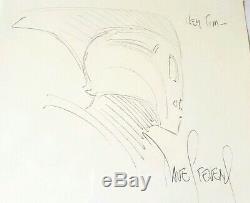 Signed Hand-drawn The Rocketeer Dave Stevens Helmet Comic Sketch Art Autograph