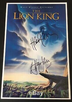 Sir Elton John Hans Zimmer Hand Signed The Lion King Photo Rare Circle Of Life