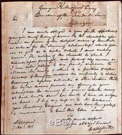 Sir Walter Scott Famous Author (ivanhoe)hand Signed Genuine Letter Dated 1815