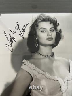 Sophia Loren Hand Signed Autographed Italian Sex Symbol Icon Beckett Bas Coa