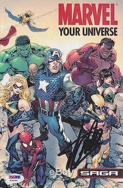 Stan Lee HAND Signed Marvel Your Universe Magazine Autograph Spiderman Hulk PSA