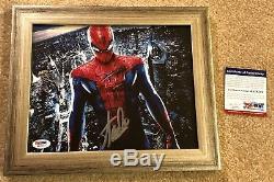 Stan Lee Hand Signed Autographed Custom Framed Spider-Man Picture with PSA COA