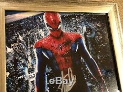 Stan Lee Hand Signed Autographed Custom Framed Spider-Man Picture with PSA COA