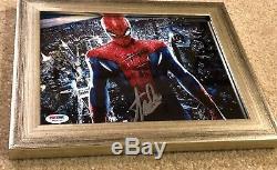 Stan Lee Hand Signed Autographed Custom Framed Spider-Man Picture with PSA COA