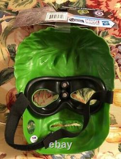 Stan Lee Hand Signed Autographed Incredible Hulk Mask with Excelsior & PSA COA