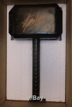 Stan Lee Hand Signed Autographed Mighty Thor Resin Hammer Mjolnir Hologram Coa