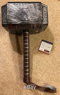Stan Lee Hand Signed Autographed Thor Mjolnir Replica Hammer with PSA COA