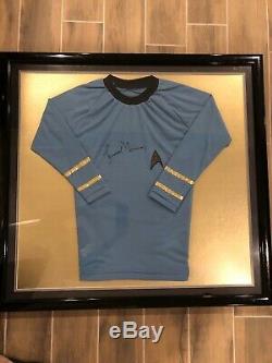 Star Trek Leonard Nimoy Hand Signed Jersey- Professionaly Framed- JSA COA