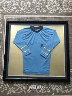 Star Trek Leonard Nimoy Hand Signed Jersey- Professionaly Framed- JSA COA