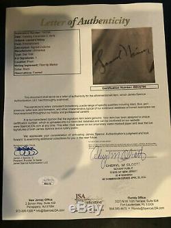 Star Trek Leonard Nimoy Hand Signed Jersey- Professionaly Framed- JSA COA