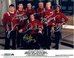 Star Trek The Final Frontier Hand Signed 10x8 Col Photo Autographed by All Cast