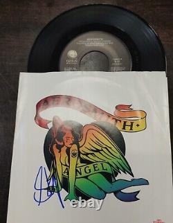 Steven Tyler Hand Signed Aerosmith 45 Record Angel 100% Authentic P. A. A. S. Coa