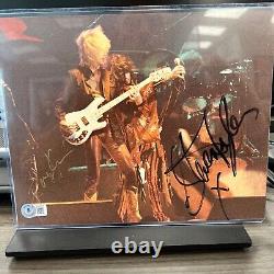 Steven Tyler & Joey Kramer Hand Signed Autographed Vintage Aerosmith Beckett COA