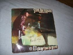 Stevie Ray Vaughan Hand Signed Autographed Couldn't Stand The Weather LP Record
