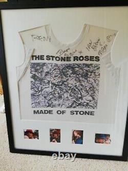 Stone Roses T Shirt Hand Signed By The Band