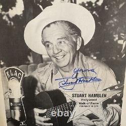 Stuart Hamblen 1976 Hollywood Star Vintage Hand Signed Autograph Beckett COA
