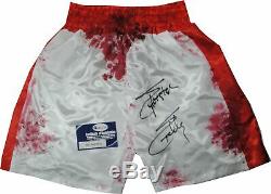 Sylvester Stallone Hand Signed Autographed Red/White Boxing Shorts Rocky OA COA