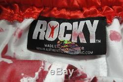 Sylvester Stallone Hand Signed Autographed Red/White Boxing Shorts Rocky OA COA